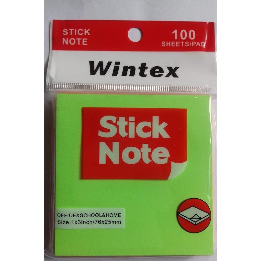 Giấy note 3*3 dạ quang nhiều màu