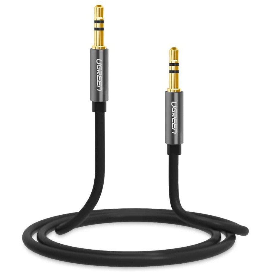 Dây Audio 3.5mm tròn mạ vàng 24K, TPE cao cấp UGREEN, dây Loa 1 ra 1, Cáp AV, Audio chính hãng, bảo hành 12 tháng