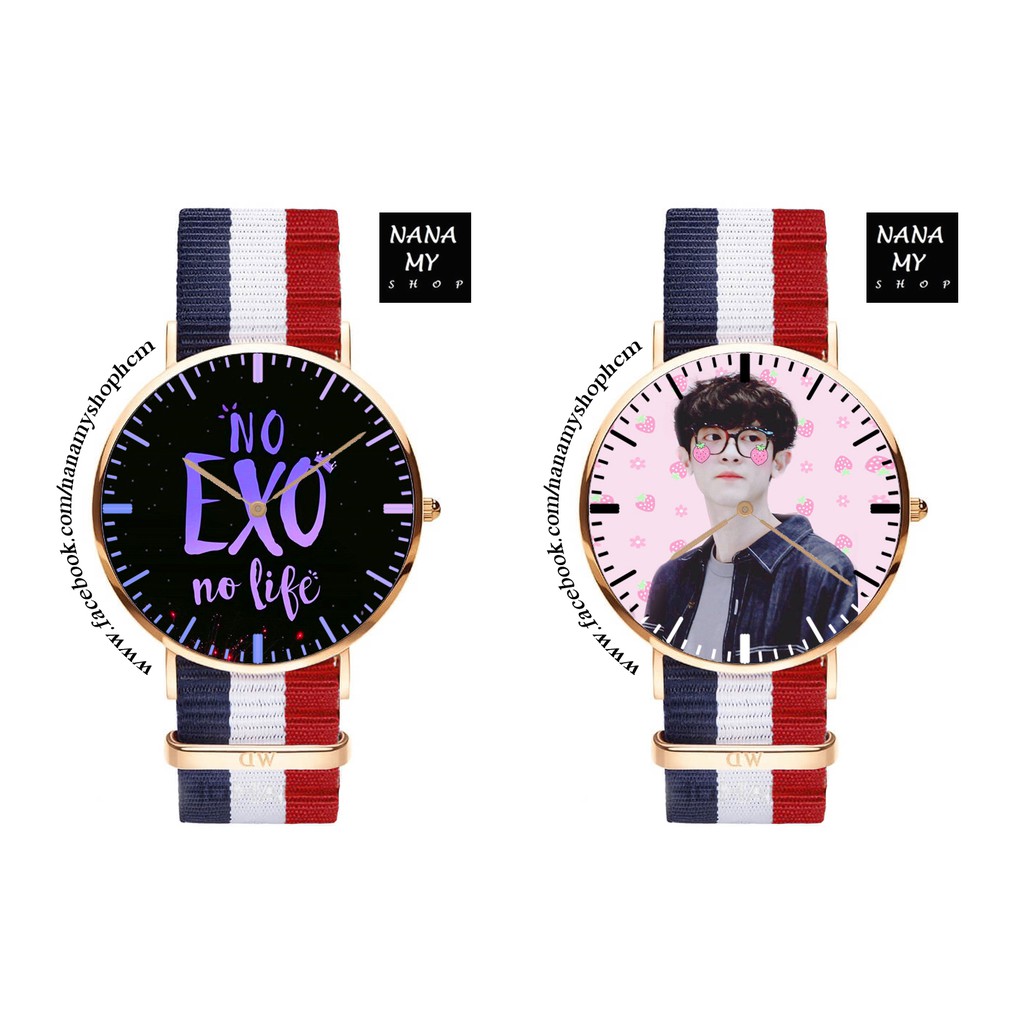 ĐỒNG HỒ ĐEO TAY EXO NAM NỮ - có in theo yêu cầu