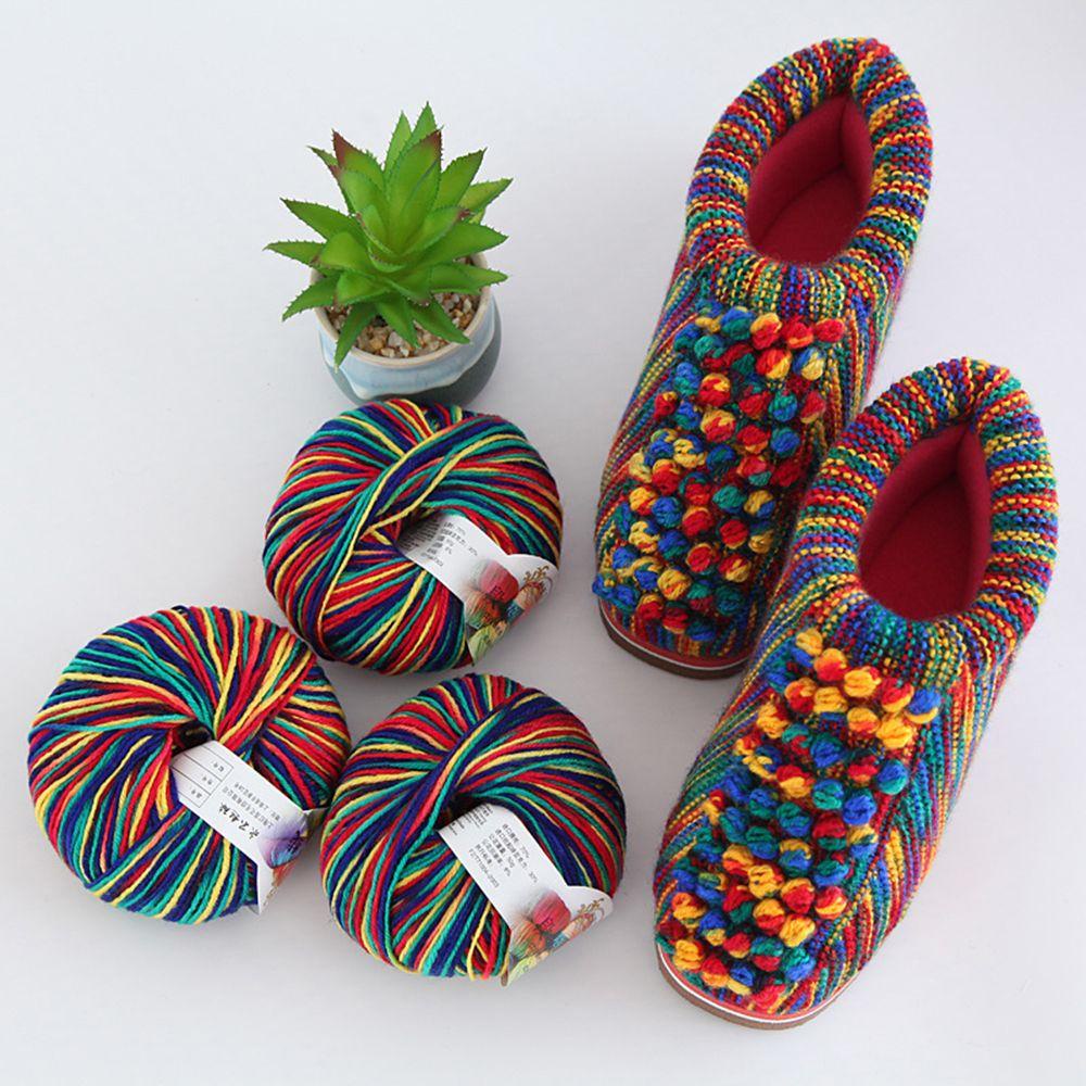 FAY 1 Cuộn Len Đan Nhiều Màu Sắc