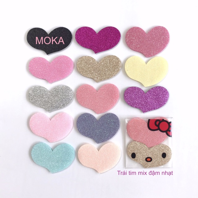 Set 2 miếng dán tóc Kitty nhũ cỡ lớn (Ảnh thật shop tự chụp 100%)