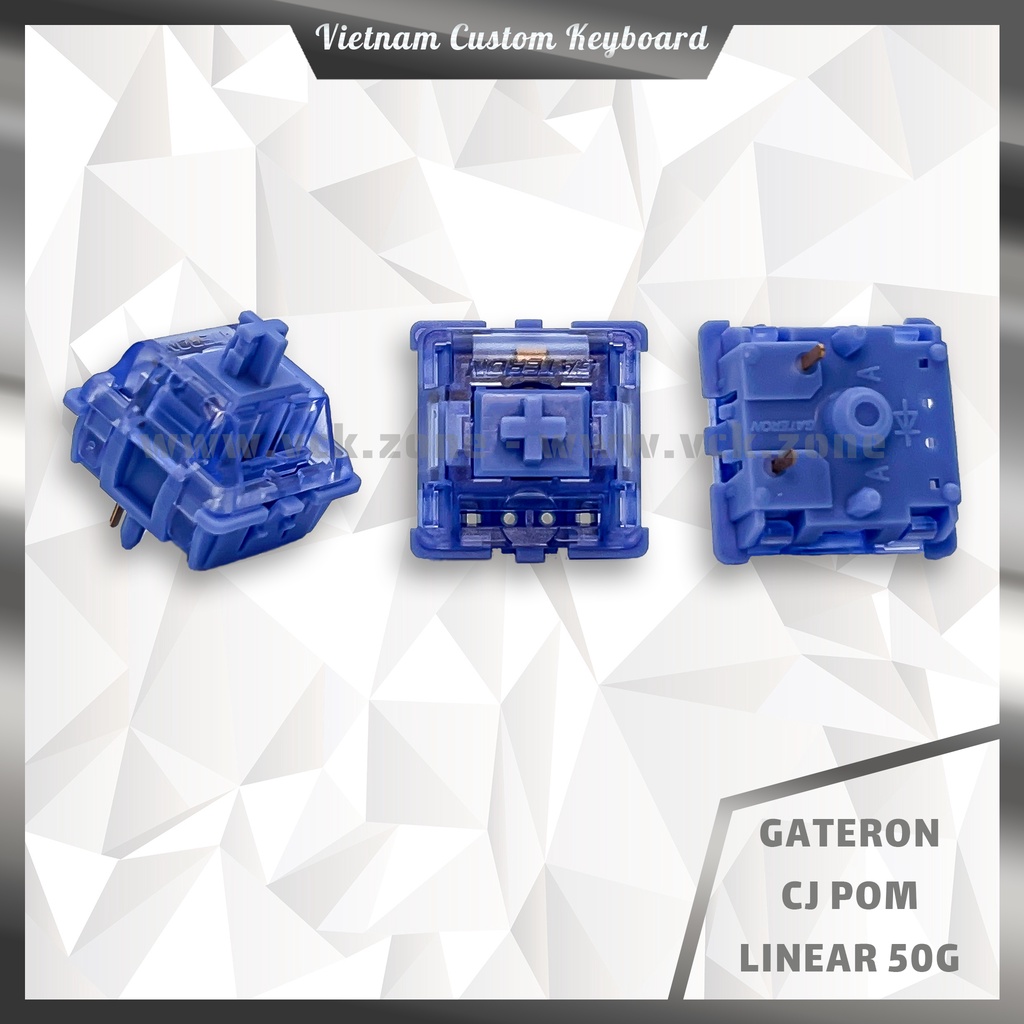 Gateron CJ Pom Switch Pre-Lubed | Linear 45g 50g | Siêu Mượt | VCK