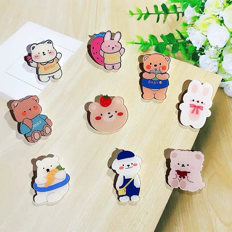 PIN CÀI BALO HÌNH GẤU DỄ THƯƠNG