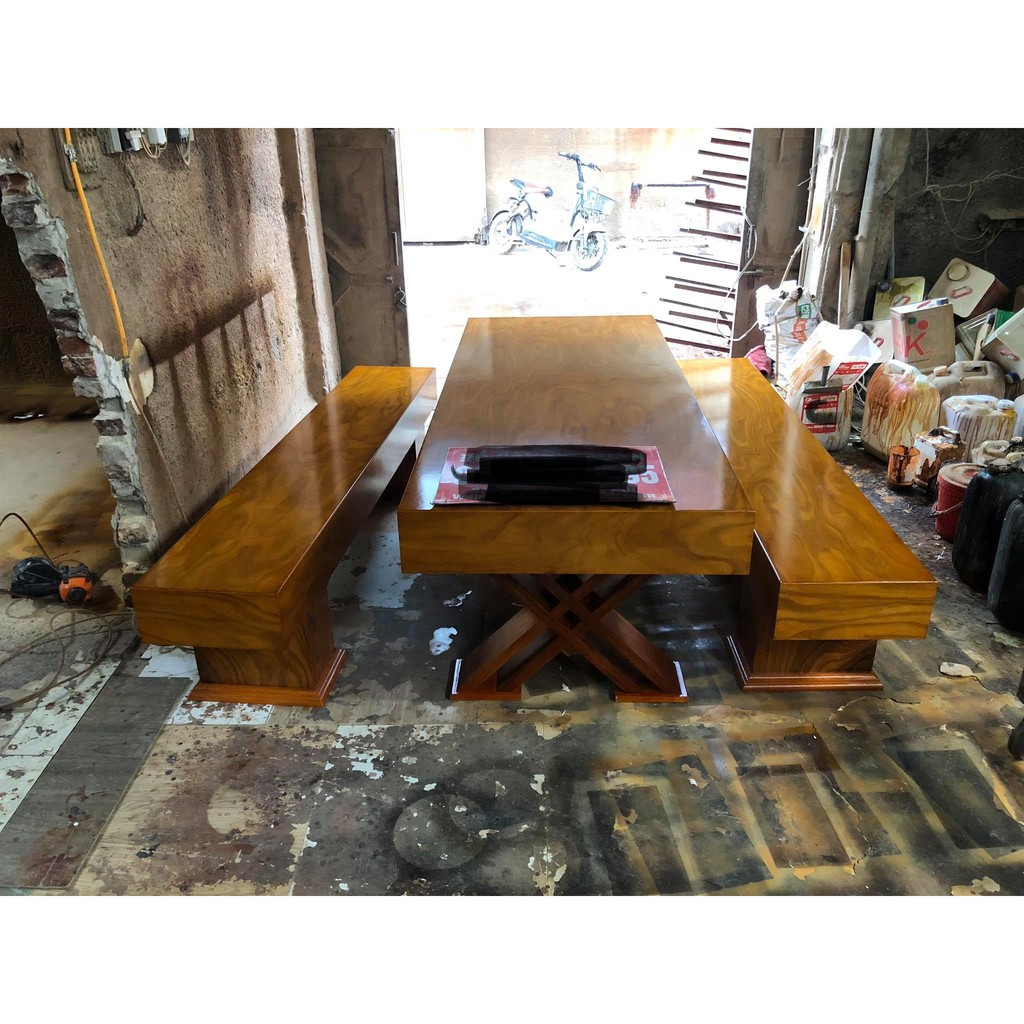 Bộ bàn ghế ăn kiểu k3 hộp gỗ cẩm vàng đóng hộp | BigBuy360 - bigbuy360.vn