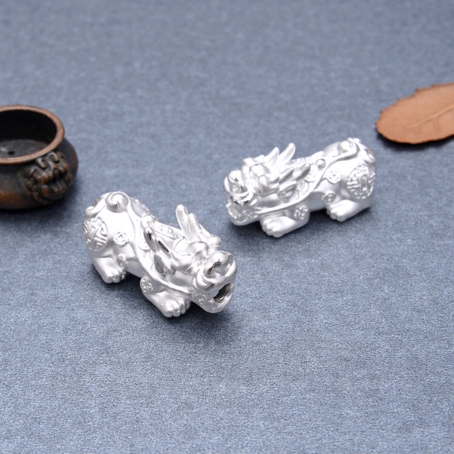 CHUYÊN SỈ  Charm Tỳ Hưu bạc hàng siêu đẹp - Bạc tốt loại 1, PH197