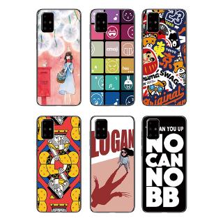 Ốp điện thoại TPU mềm in hình cô gái và bồ công anh cho Samsung Galaxy A71/A51/A41/A31/A21/A11