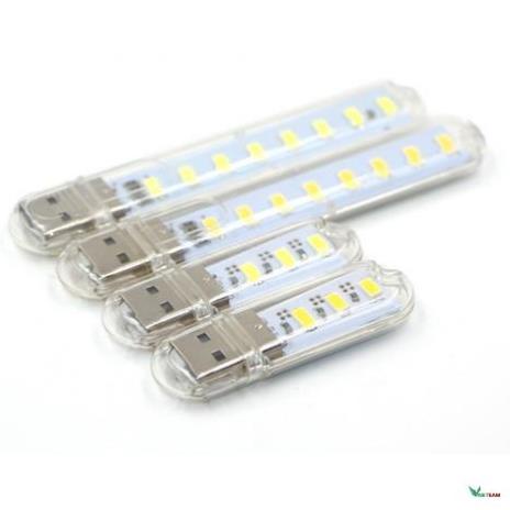 Thanh đèn LED mini loại 3 bóng / 8 bóng thiết kế cổng cắm USB thích hợp để bàn học
