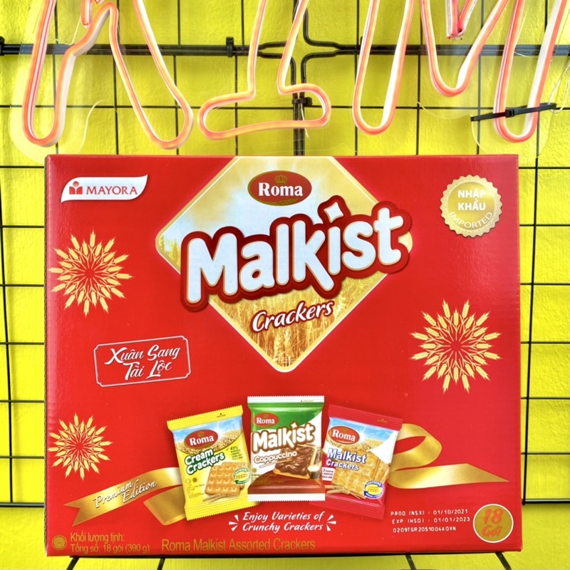 Bánh Malkist Crackers Roma hộp 390g