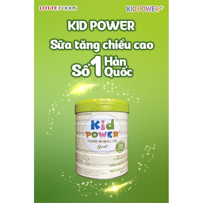 Sữa Kid Power A+ 750g nội địa Hàn