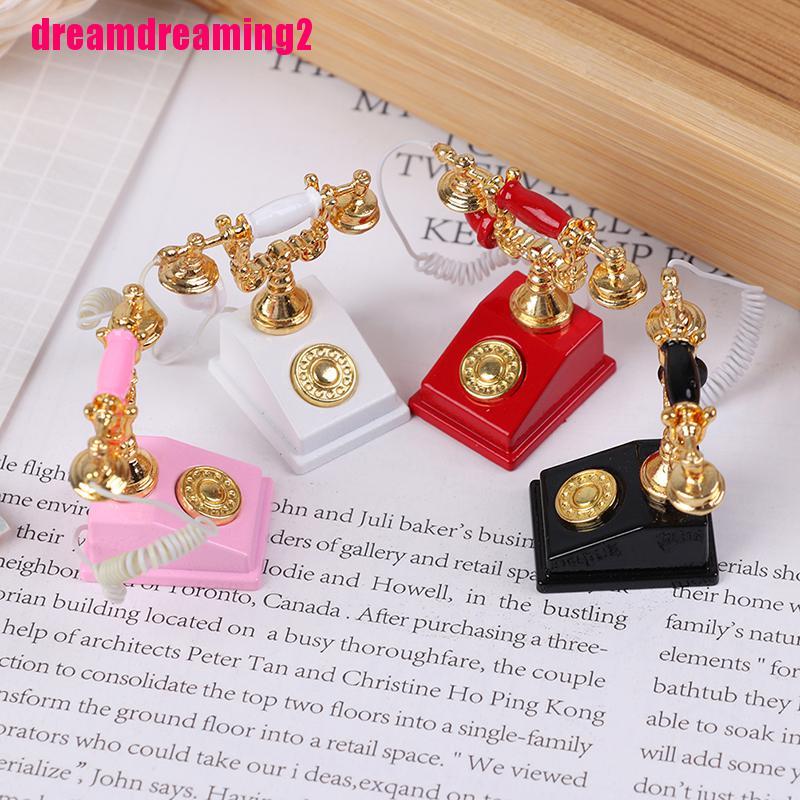 Điện Thoại Đồ Chơi Cho Nhà Búp Bê Tỉ Lệ 1: