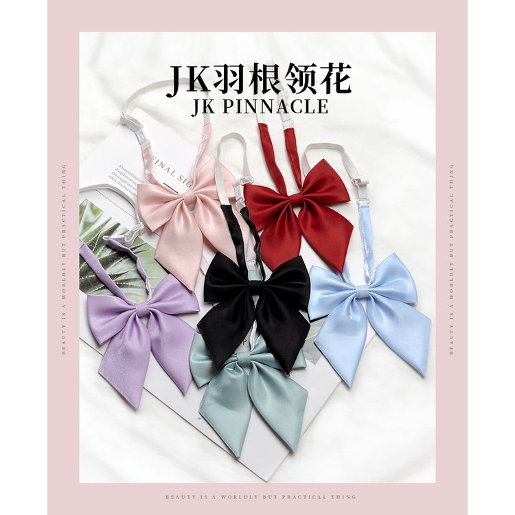 Nơ Cài Áo Đồng Phục Học Sinh Nhật Bản Màu Sắc Xinh Xắn