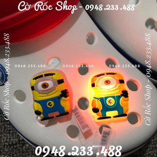 Nút trang trí dép JIBBITZ đèn neon xịn (Mã: E1-E4) hàng có sẵn, ship từ 10sp