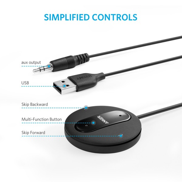 Bộ tiếp nhận Bluetooth rảnh tay trên Ô tô Anker SoundSync Drive