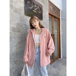 HOODIE FULLZIP "STORY" SEASHELL PINK