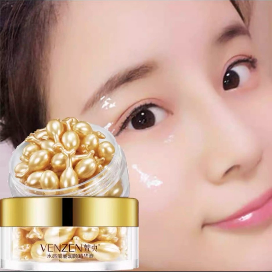 Hộp 30 Viên Serum Vitamin Veze Dưỡng Da, Cấp Ẩm, Sáng Da, Ngừa Lão Hóa 30ml.