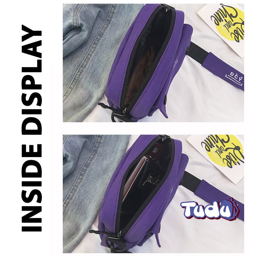 Xả kho mẫu cũ Túi Đeo Chéo Nữ Tudu, Túi Đựng Điện Thoại Vải Canvas Dễ Thương Phong Cách Thời Trang Hàn Quốc CN223