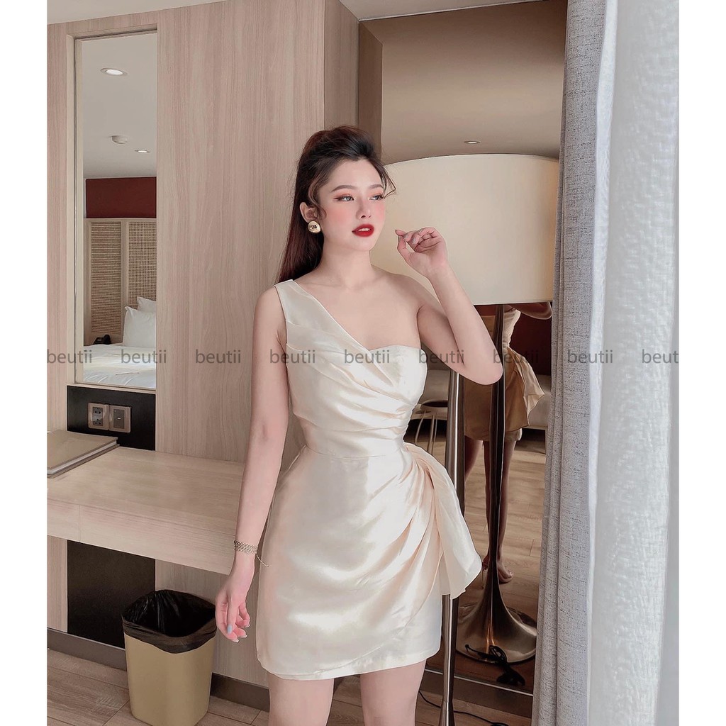 (Beutii) Đầm Body Tasta Tà Lệch, Hở Bên Vai, Thích Hợp Cho Nàng Dạo Phố,Đi Tiệc - [TA02] - 4 Màu Trắng, Xanh Dương, Hồng