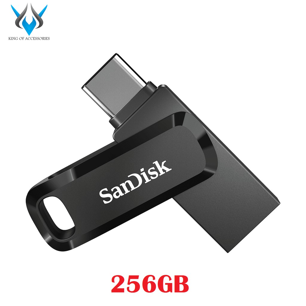 USB OTG Sandisk Ultra Dual Drive Go USB Type-C 3.1 256GB 150MB/s (Đen)
