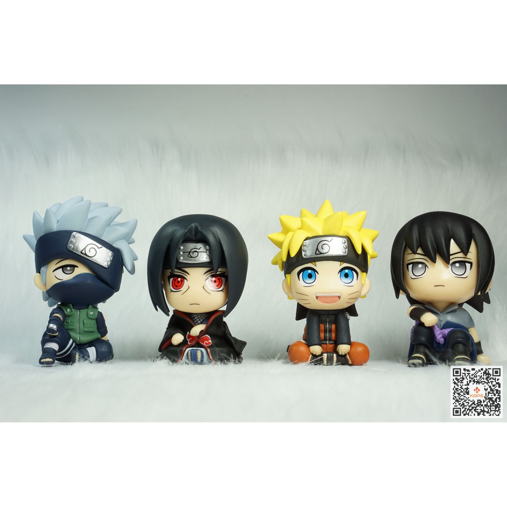 [XẢ HÀNG - NGHỈ BÁN] Mô hình NARUTO, SASUKE, ITACHI, KAKASHI đang ngồi trang trí góc làm việc, workspace