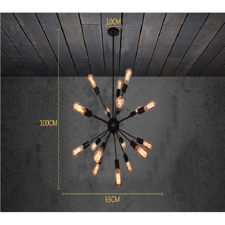 Đèn thả nhện 18 đui ( Chưa bóng )