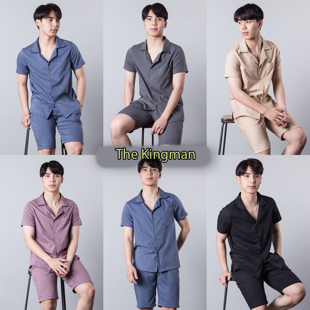 [FREESHIP] Bộ đũi nam thời trang, Set đũi thái cổ bẻ tay ngắn cao cấp Kingman | BigBuy360 - bigbuy360.vn