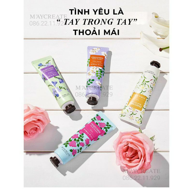 Kem Dưỡng Da Tay 💕𝑭𝒓𝒆𝒆𝒔𝒉𝒊𝒑💕 Kem Dưỡng Ẩm Maycreate - Kem Dưỡng Tay Nội Địa Trung