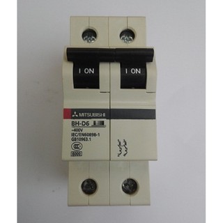 Cầu dao MCB Mitsubishi BH-D6 C N - 16A 6kA 2P