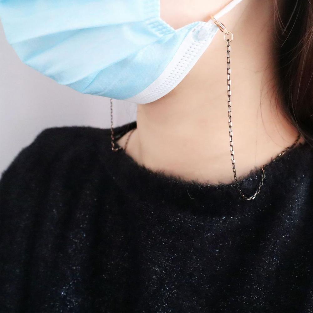 Dây Đeo Giữ Mắt Kính Chống Thất Lạc Bằng Kim Loại Màu Ngà Cho Nam Và Nữ