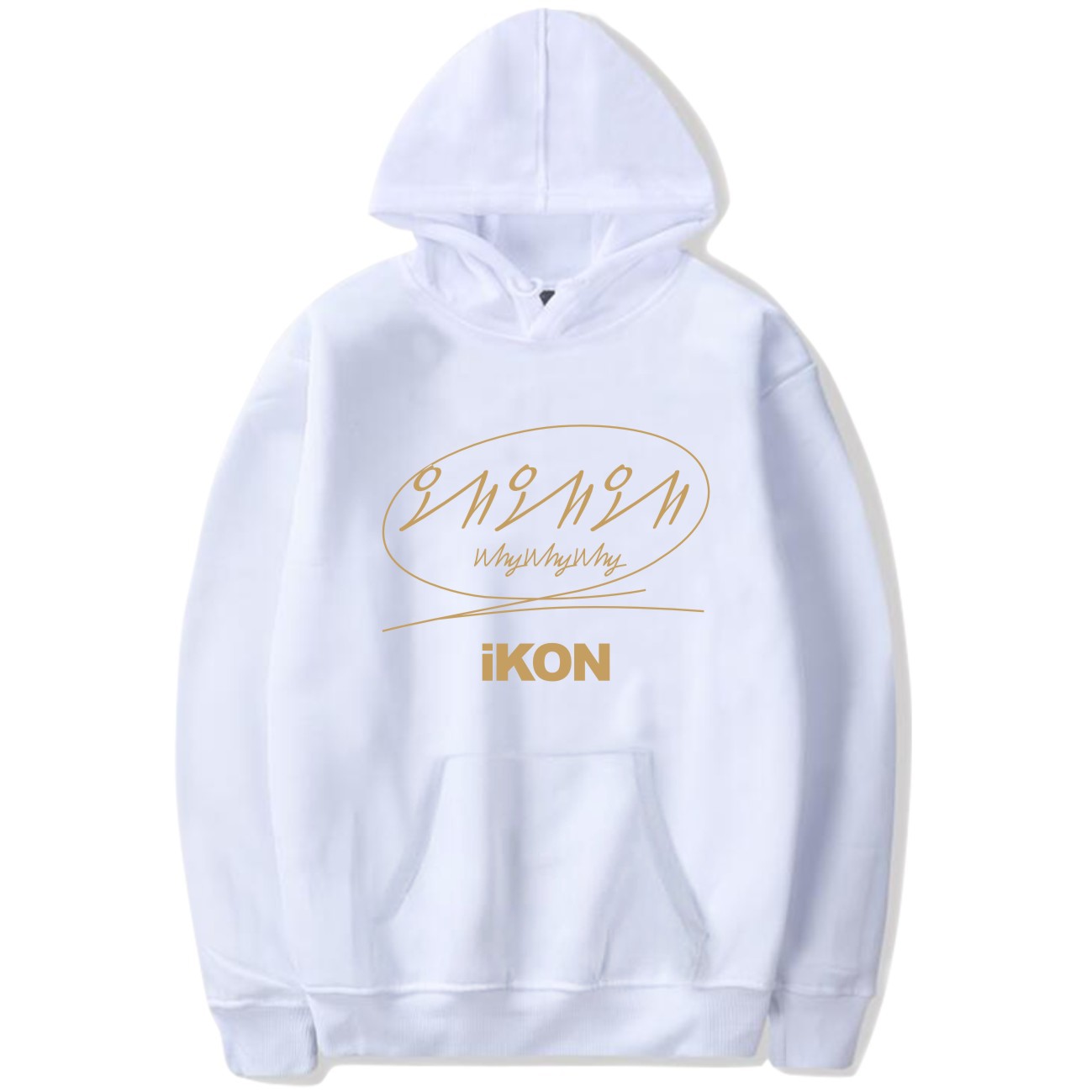 Áo Hoodie Dài Tay In Chữ Ikon Why Why Why