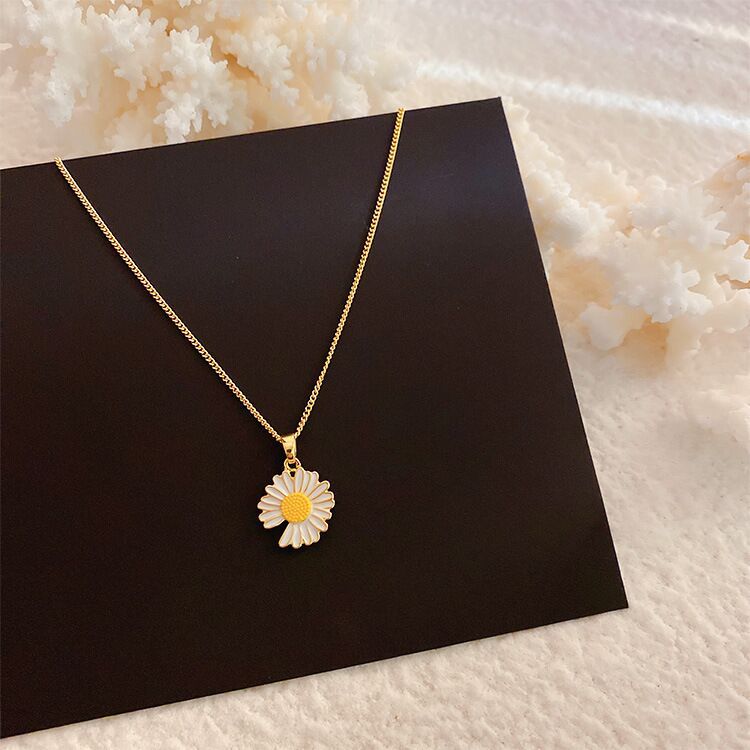 Vòng cổ mặt hình hoa cúc/ hoa hồng/ bướm thời trang thích hợp cho nữ