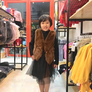 Set váy lông trẻ em