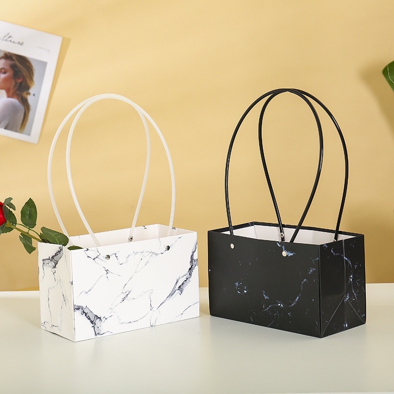 Túi cắm hoa sap vân đá