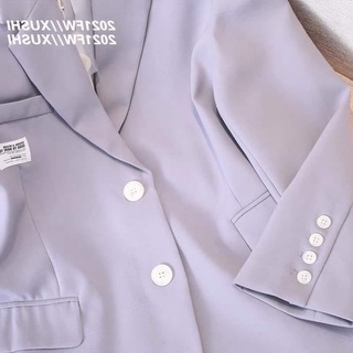 Áo blazer 2 lớp màu pastel