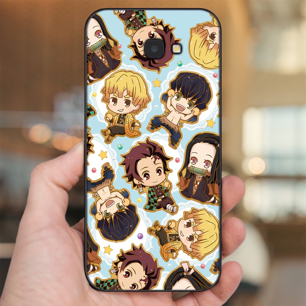 Ốp lưng Samsung J4 Plus viền đen in hình Zenitsu Kimetsu no Yaiba