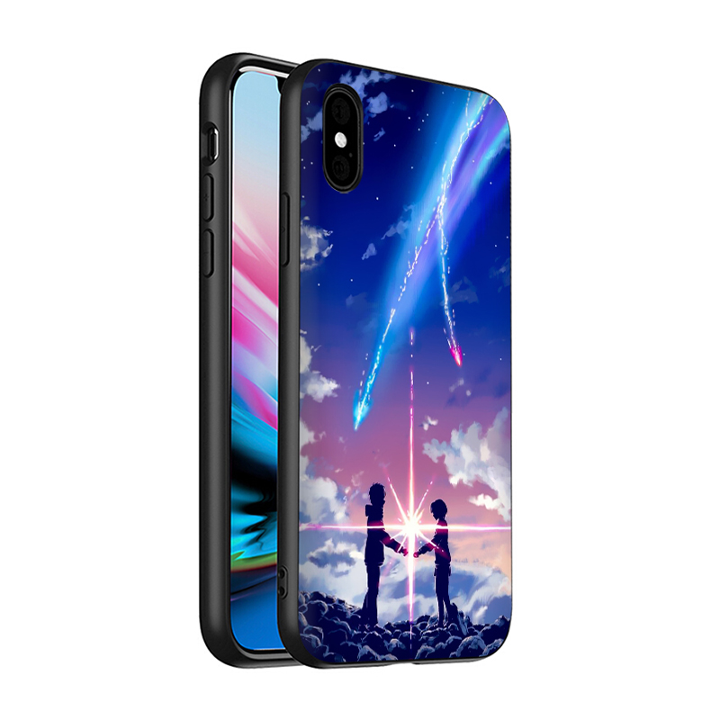 Ốp Điện Thoại Silicon Mềm Hình Anime Your Name Xa205 Cho Iphone 11 12 Pro Mini Xs Max X Xr