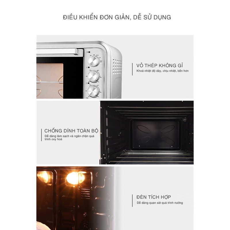 Lò nướng ukoeo 102L - sẵn hàng