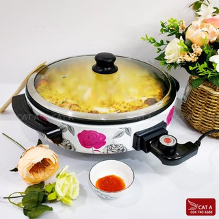 NỒI ĐIỆN ĐA NĂNG - Nướng chín thực phẩm, Làm PIZZA, có thể dùng để xào nấu thức ăn, tiết kiệm điện năng