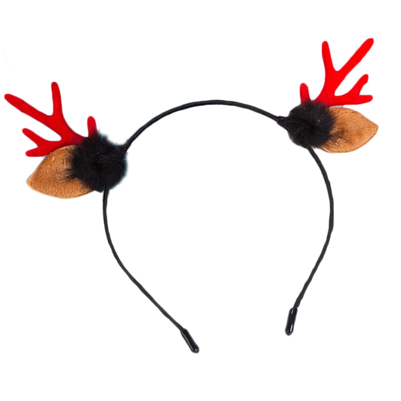 Băng Đô Cài Tóc Hình Sừng Tuần Lộc Giáng Sinh Dễ Thương