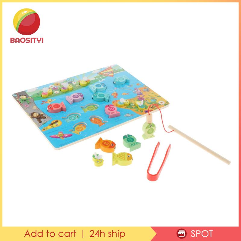 Bộ Đồ Chơi Câu Cá Nam Châm Bằng Gỗ Baosity1