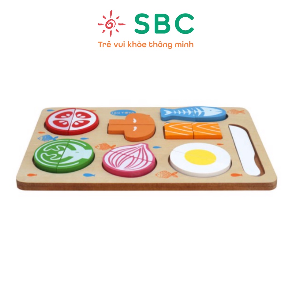 Đồ chơi gỗ - Bộ cắt thực phẩm  Winwintoys