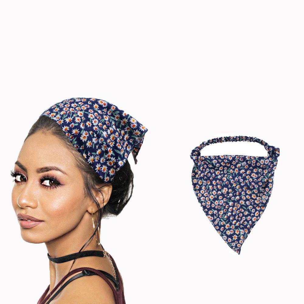 Băng Đô Cài Tóc Hình Tam Giác Màu Kẹo Ngọt Co Giãn WMES15H Dễ Thương Cho Nữ