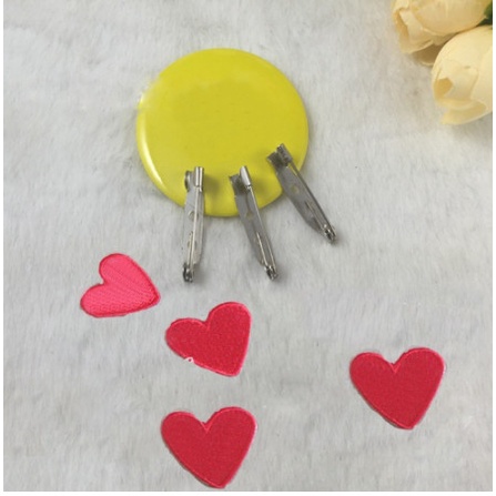 10-20-50 Ghim cài áo trơn size 15/20/25mm