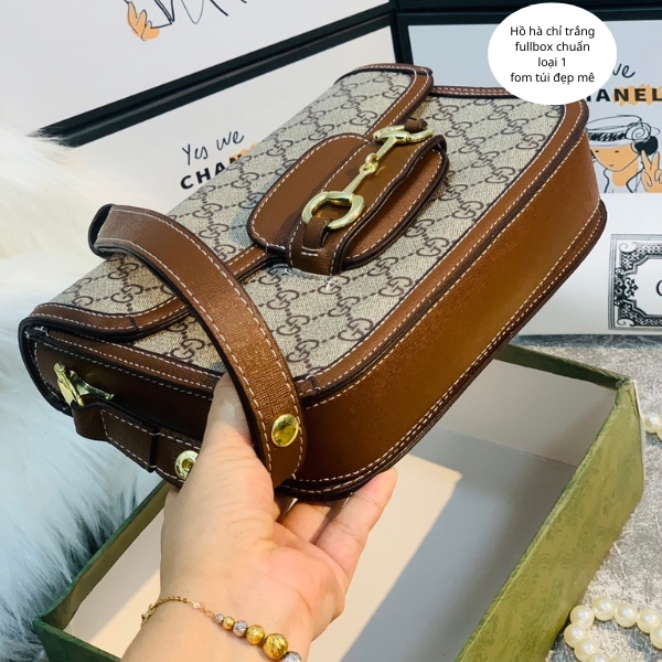 [ Fullbox] Túi Xách Hà Hồ Kẹp Nách size 25 cao cấp lót nhung chuẩn xịn- saoshop helobaby