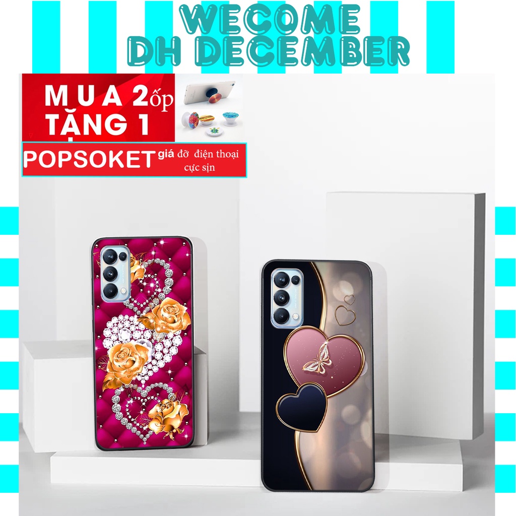HOT SALE OFF ( 2 ỐP TẶNG 1 POP) Ốp lưng Oppo RENO 5 in hình hoa tinh tế , mới mẻ DH DECEMBER