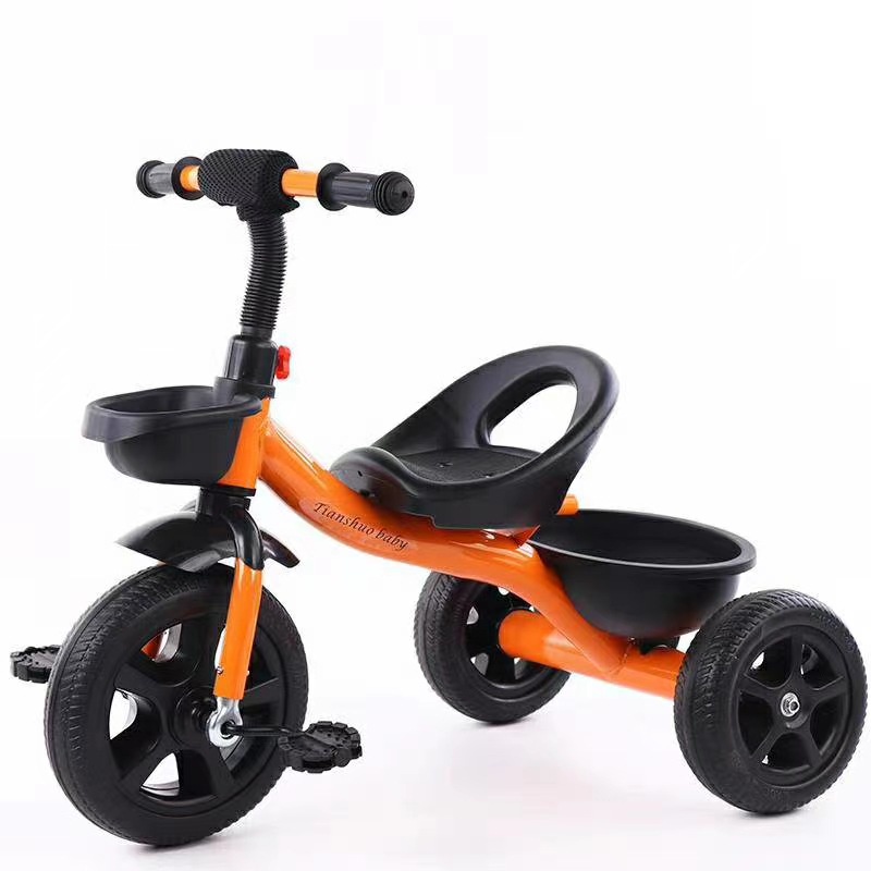 Xe Đạp Ba Bánh Kèm Xô Chống Lăn Dành Cho Trẻ Em 2-6 Tuổi