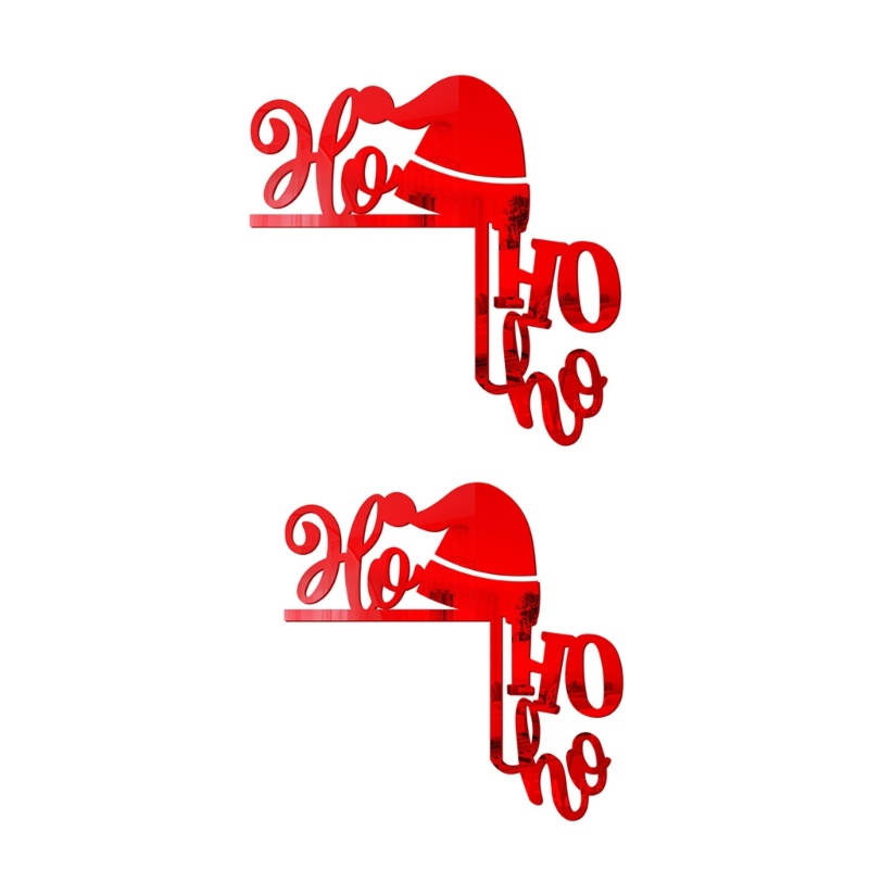 Set 4 Sticker Dán Công Tắc Trang Trí Hình Nón Ông Già Noel Dễ Thương