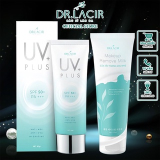 Bộ Chăm Sóc Da Mặt DR.LACIR (Kem Chống Nắng Sinh Học 60ml + Sữa Tẩy Trang Dịu Nhẹ 120ml)