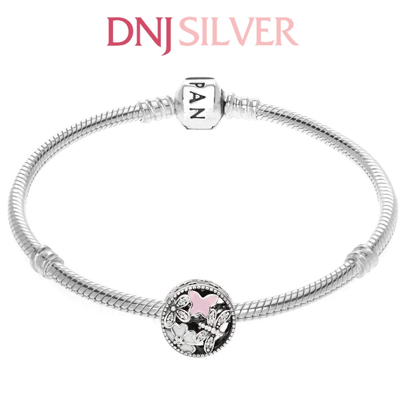 Charm bạc 925 cao cấp, hàng chuẩn bạc - Charm Springtime Pink Enamel thích hợp để mix vòng tay charm - DN322