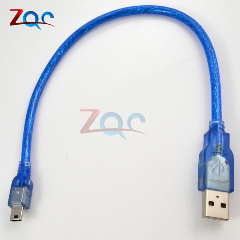 Cáp chuyển đổi USB 2.0 A sang Mini B 5pin dài 30cm cho Arduino MCU Nano 3.0 Pro