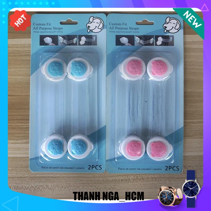 Combo 2c KHOÁ GÀI AN TOÀN TỦ LẠNH, NGĂN KÉO, TỦ ĐỒ (2 cái) 1106